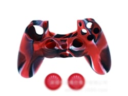 Cubierta De Silicona Manejable De Goma Suave Antideslizante Camuflaje Antichoque Para Controlador Ps4