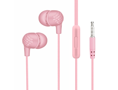 Auriculares con cable Fiebres Calidad de sonido Compatible con HD Control de cable de llamadas Auriculares intrauditivos deportivos estéreo de 3,5 ...