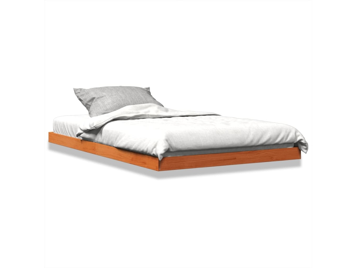 Estructura De Cama VIDAXL Marrón Madera (120x200 cm)