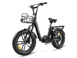 Bicicleta eléctrica C05 Pro negra con motor de 500 W y 36 V, ángulo de giro máximo de 25° Samebike