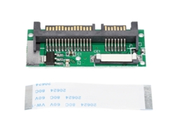 Tarjeta Adaptador Abs Meitk 1.8 Pulgadas Lif Para Sata 2.5 Pulgadas 24 Pines Con Cable Luz Dourada