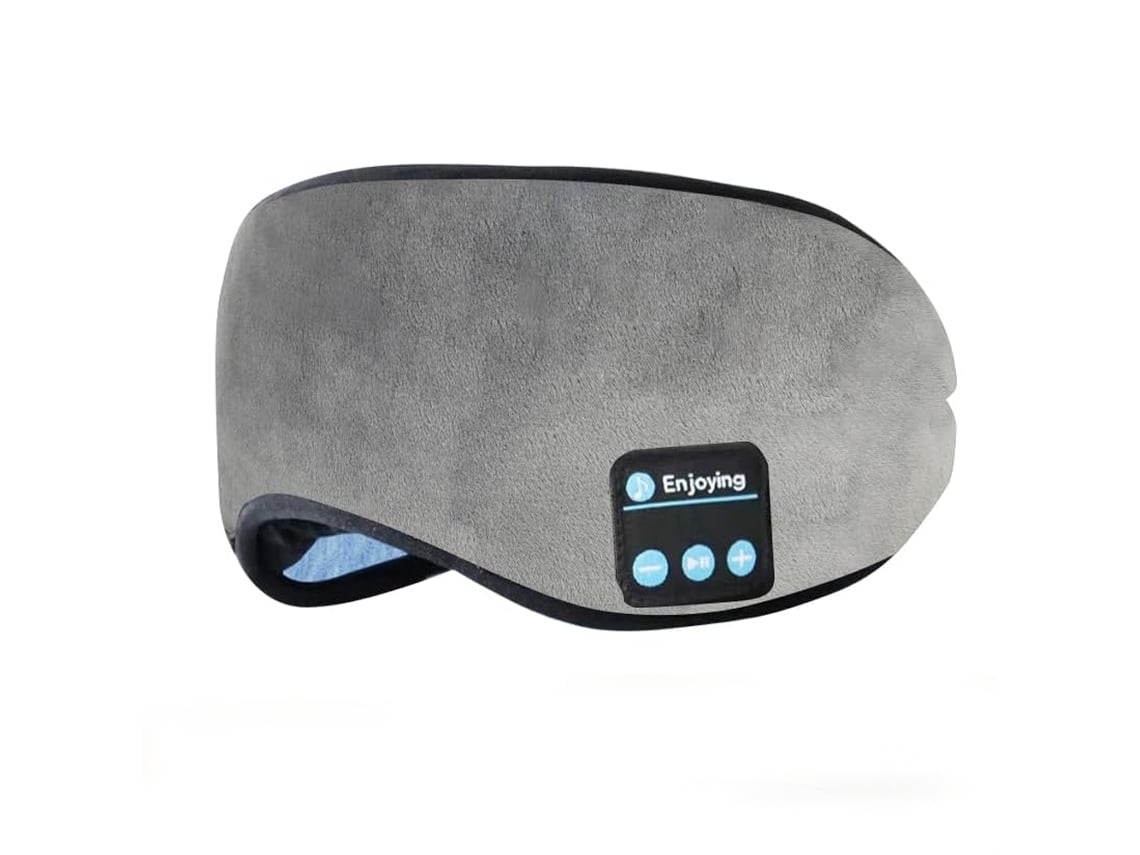 Auriculares YEMAESRE Eye Side Sleepers Blackout Máscara inalámbrica Bluetooth Gris