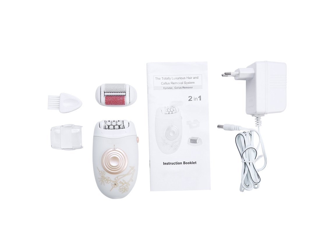 Depiladora Eléctrica Recargable 2 En 1 Kemei Para Mujer: Depiladora, Afeitadora Y Removedor De Callos