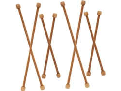 Juego de 8 barras de pared multifuncionales en madera natural, ideales para colgar tapices y Gokoco