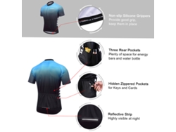 Conjunto De Traje Corto De Verano Para Hombre Con Jersey Y Pantalones Cortos De Ciclismo Con Almohadillas 5d Gel, Rápido Secado Y Transpirable