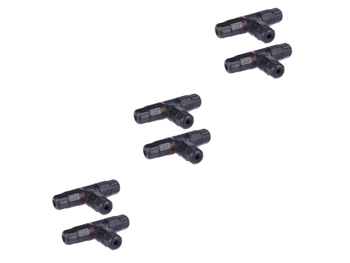 6 Herramientas De Iluminación, Conector De Cable Para Exteriores De 3 Piezas Con Junta De Resina