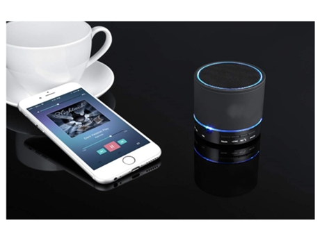 Altavoz Bluetooth para Smartphone Portátil Tablet Android Negro BISBISOUS