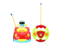 Coche De Juguete Eléctrico De Control Remoto De 2 Canales Con Luces Y Sonido - Figura Roja