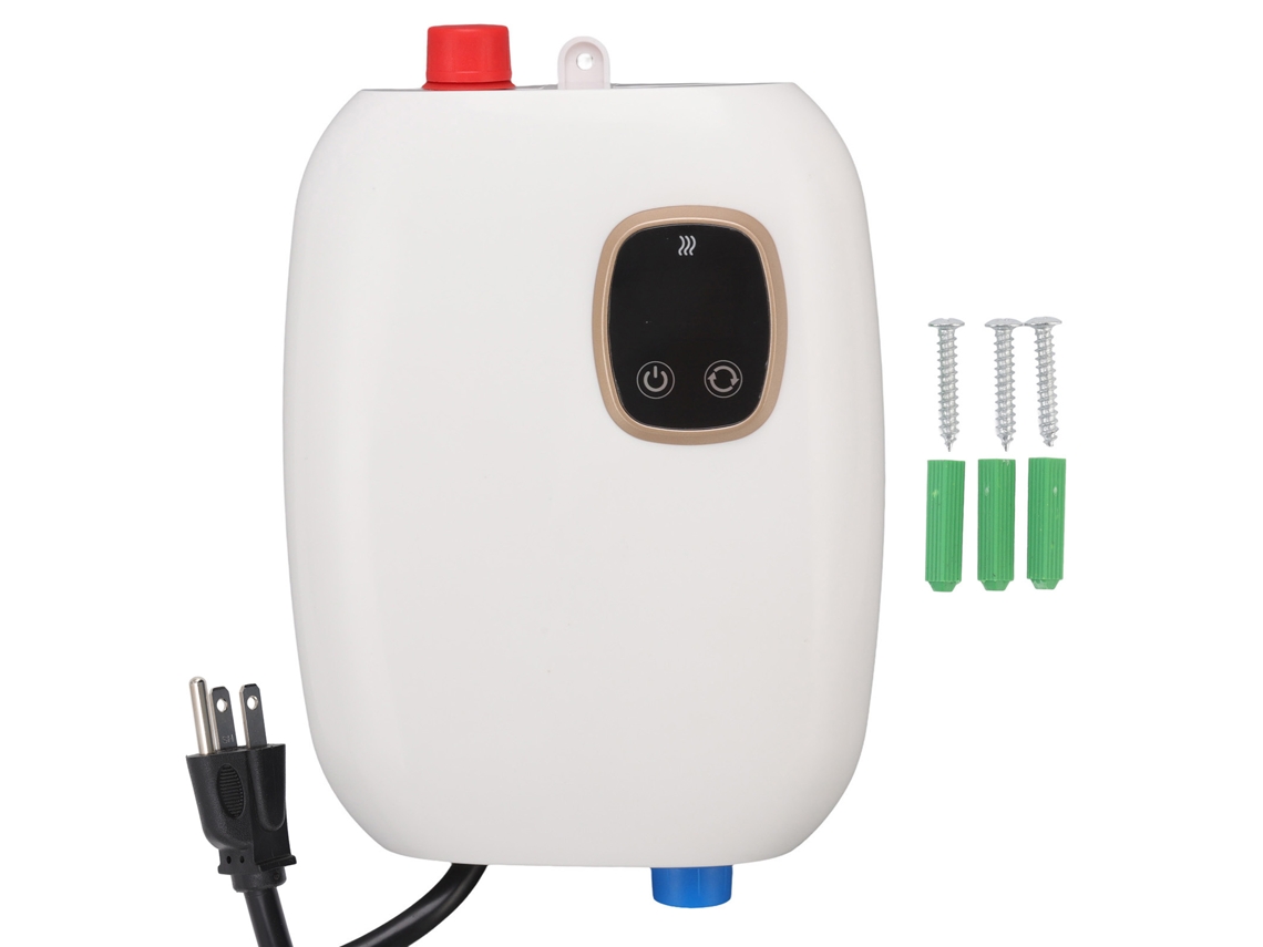 Mini Calentador De Agua Eléctrico Instantáneo De 3000 W Sin Tanque, Con Termostato Inteligente Y Protección Contra Sobrecalentamiento.