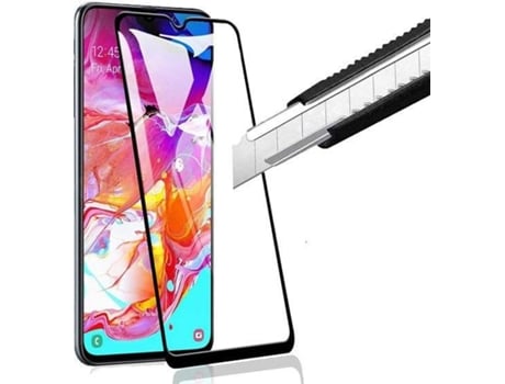 Protector de Cristal Samsung Galaxy A72 PHONECARE Transparente y Negro