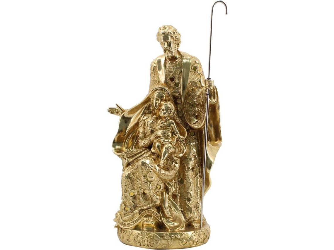 Signes Grimalt  - Figura Nacimiento Jesús Dorado de Resina | Nacimiento Figuras De Resina Para Jardin Figura Resina Decoración 37x17x21cm