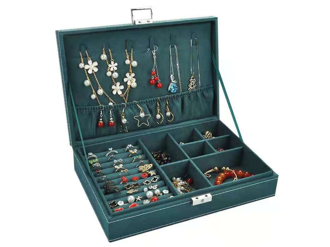 EIOORORRIY A Caixa De Joias, Organizador De Joias Para Viagem, Pequena Caixa De Joias Do Pará, Anéis, Pulseiras, Brincos E Colares Como Presente