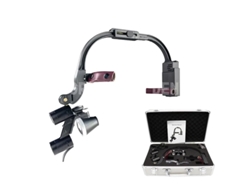 Lupas dentales, aumentos de 2,5x y 3,5x, linterna LED incorporada, kit completo OEM de 2,5x