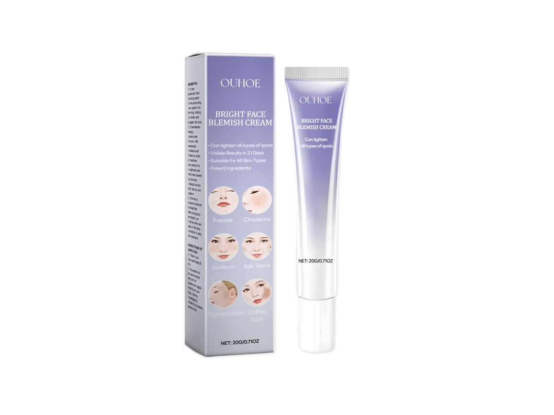 Agente blanqueador facial eficaz para eliminar las pecas.