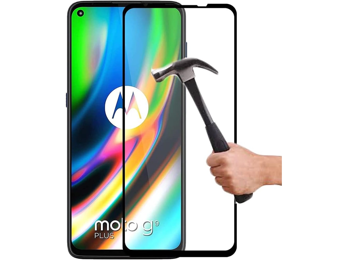 Protector de Pantalla Completo Proteção Completa Força para Motorola Moto G9 Plus HONGWE. Vidrio Templado