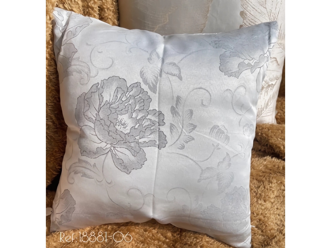 Avec Funda de cojín con estampado de loto negro 45*45cm BOD HOME