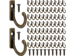 Gancho de pared individual con tornillos para colgar objetos pequeños. Diseño sencillo y práctico. Cada gancho está reforzado con un tornillo.