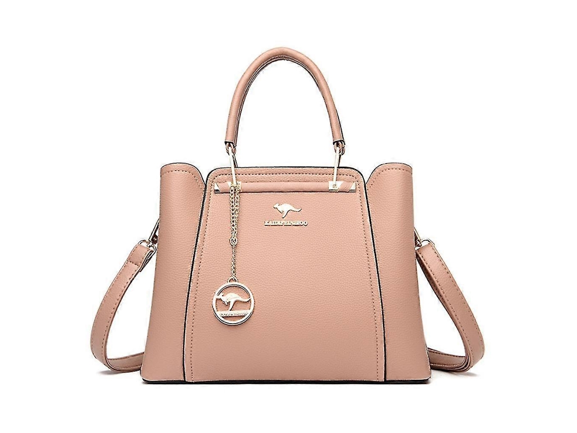 Bolso bandolera de gran capacidad para mujer, bolso de hombro de PU suave, bolso cruzado de lujo, color caqui