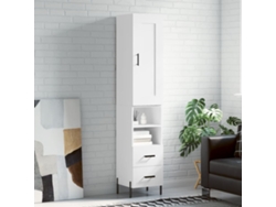 Aparador Alto Madera Contrachapada Blanco 34,5x34x180 Cm