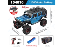 Coche RC 1/10 Profesional 4x4 Todoterreno 2.4G con Luz, Escalada Eléctrica Grande Aeuzwr