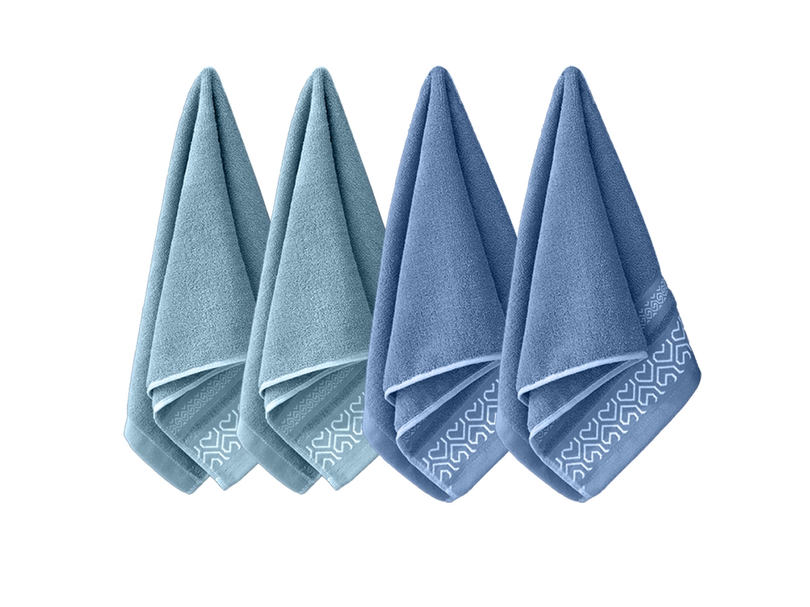 Juego De Toallas Kofihety Manos Baño Suaves Algodón - 4pcs (33x72cm)