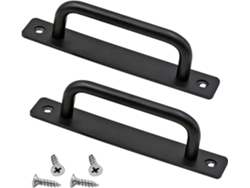 Mango De Puerta Deslizante, 2 Piezas Con Placa De Aluminio, Para Muebles, Armarios, Garajes, Estilo Moderno