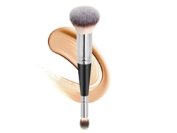 Brocha De Maquillaje De Doble Punta: Brocha Suave Para Base De Maquillaje Y Corrector Para Un Acabado Impecable.