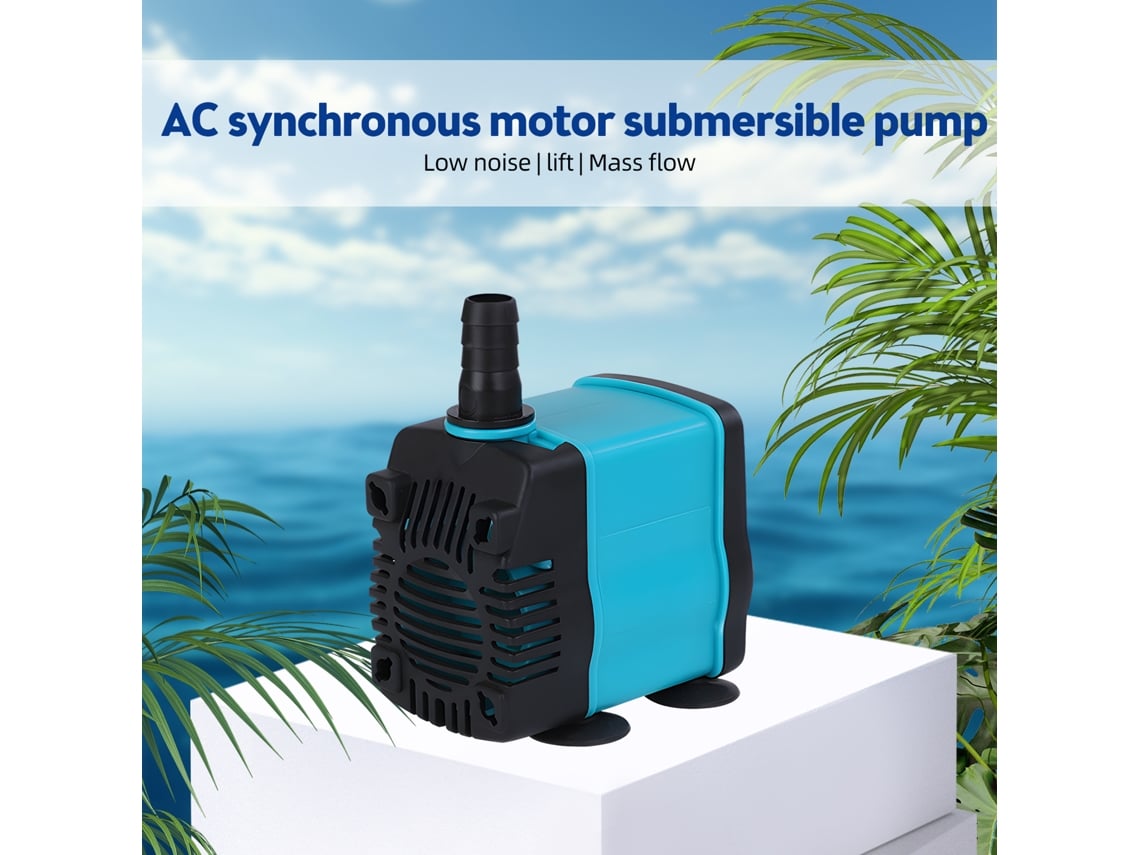 Bomba De Agua Sumergible De 1300 L/h Y 25 W, Silenciosa, Para Acuarios, Piscinas E Hidroponía.