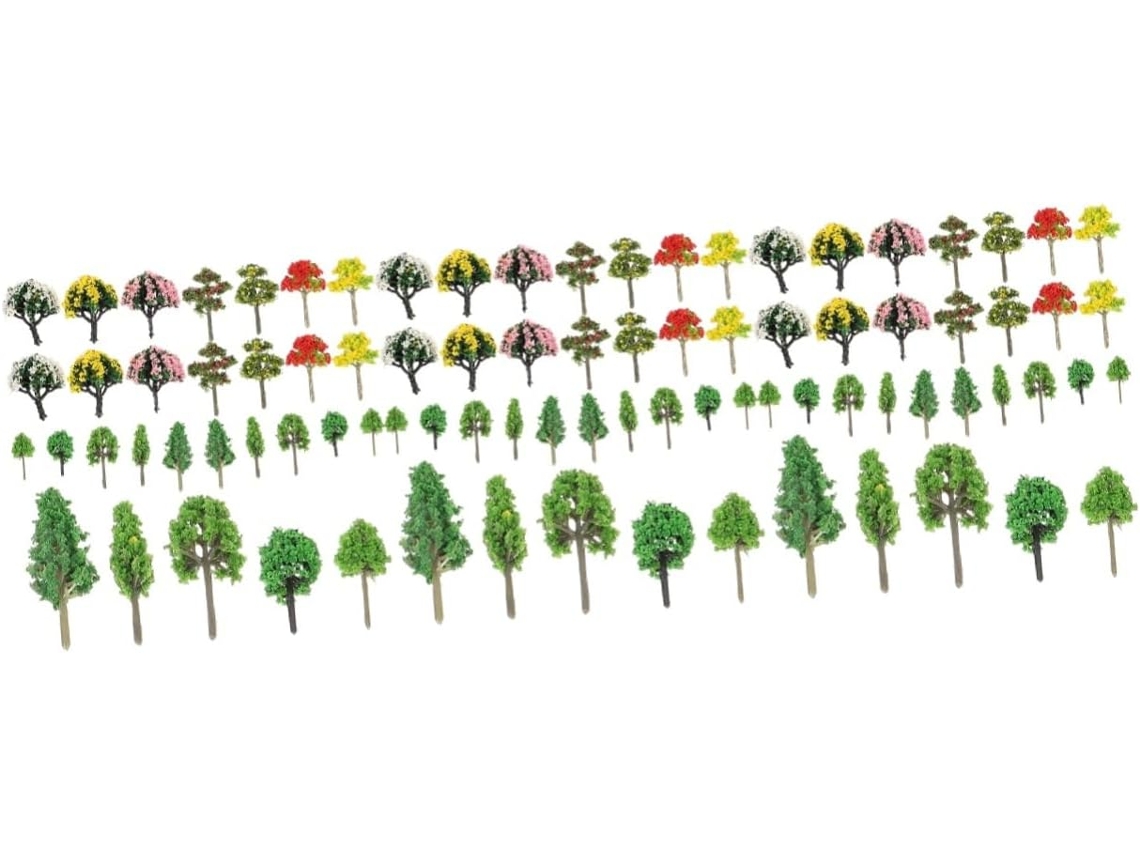 3 Juegos De Árboles Decorativos De Plástico En Miniatura Para Armar Uno Mismo