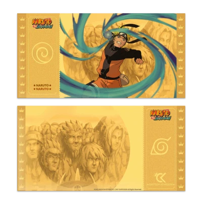 Golden Ticket CARTOON KIGDOM Naruto Shippuden Colección 9 Modelos 7 2 X 14 5 Cm