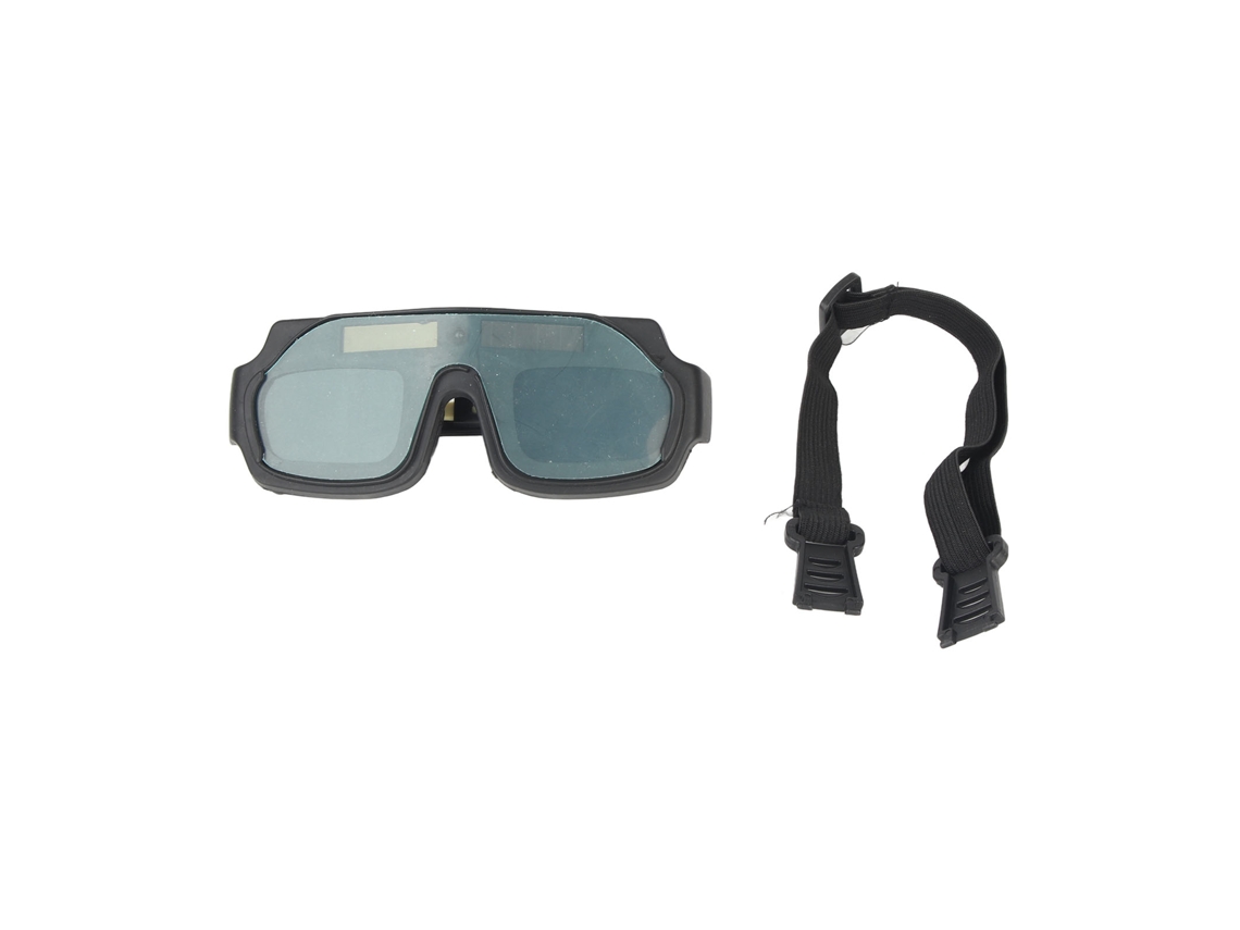 Gafas de soldadura con atenuación automática, protección UV, protección contra la luz brillante, alimentación solar, sin marca.