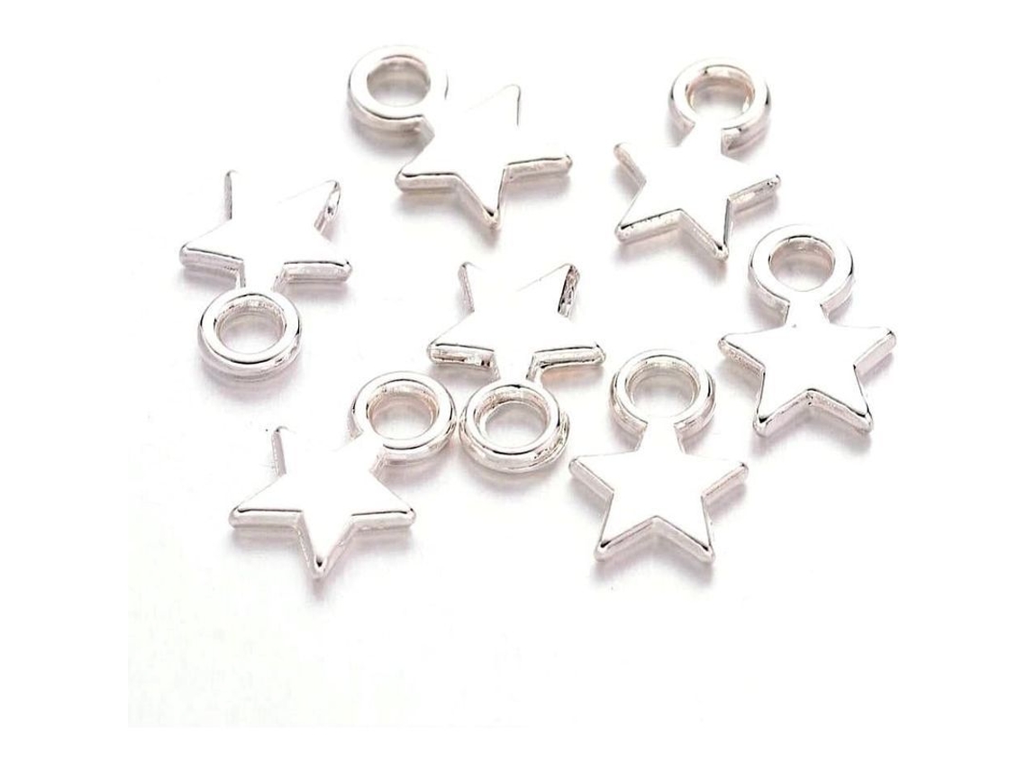 Colgante De Estrella Tibetana En Plata, 100 Piezas Para La Fabricación De Joyas, 0,28 G/unidad