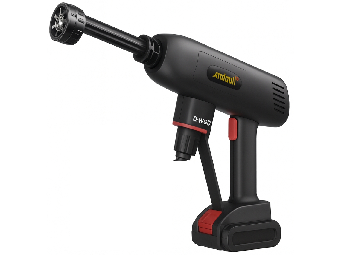 Pistola de agua de alta presión Andowl Q Wg6, 60 W, 1500 Rpm, 21 V, color negro