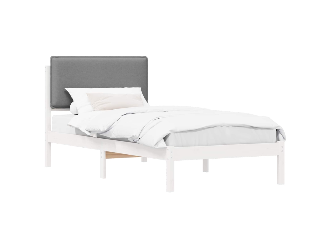 Maison Exclusive - Estructura De Cama Con Cabecera Tapizada Gris Claro