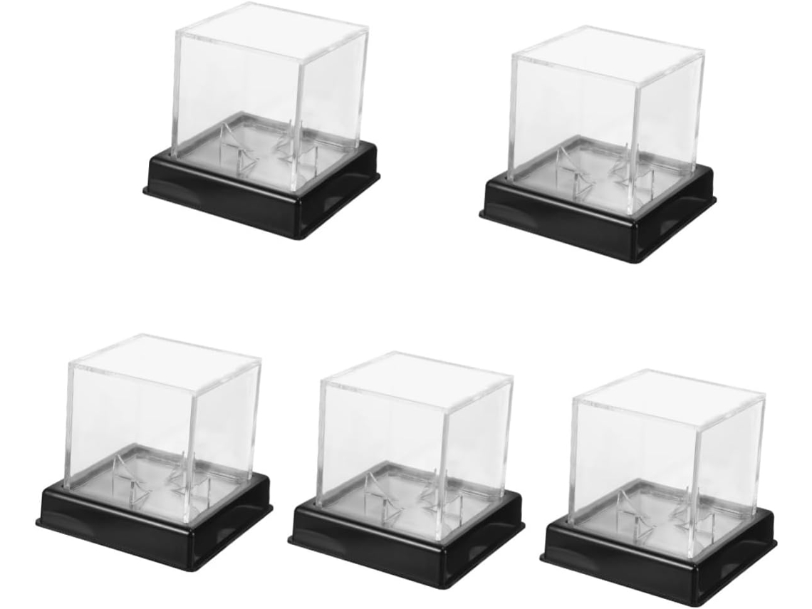 Caja De Exhibición De 5 Piezas Para Deportes De Béisbol Y Baloncesto