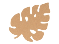 Silueta de hoja de monstruo de madera MDF 15 cm ARTEMIO
