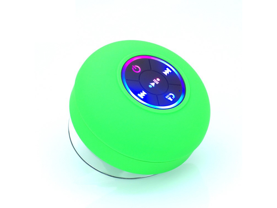 Altavoz Portã¡til De Ducha Mdug Hd, Manos Libres Bluetooth, Impermeable Y Resistente A Caã­das, Con Ventosa Adicional Integrada Y Luz Led (verde)