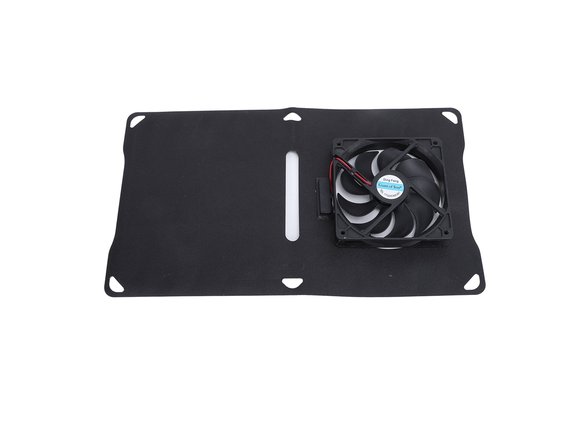 Ventilador solar portátil de 10 W con panel solar de silicio monocristalino para invernadero.