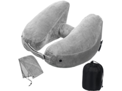 Almohada De Viaje Inflable Con Capucha, Soporte Ajustable Para El Cuello, Cojín Portátil En Forma De U Para Avión.