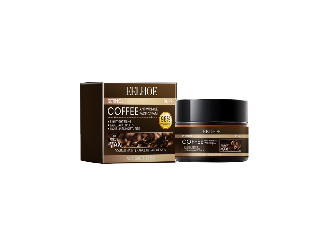 Crema reafirmante de la piel con retinol y cafeína