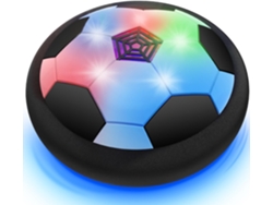Balón de fútbol flotante y recargable con luces LED y música, ideal para entrenamiento de fútbol en interiores y exteriores.
