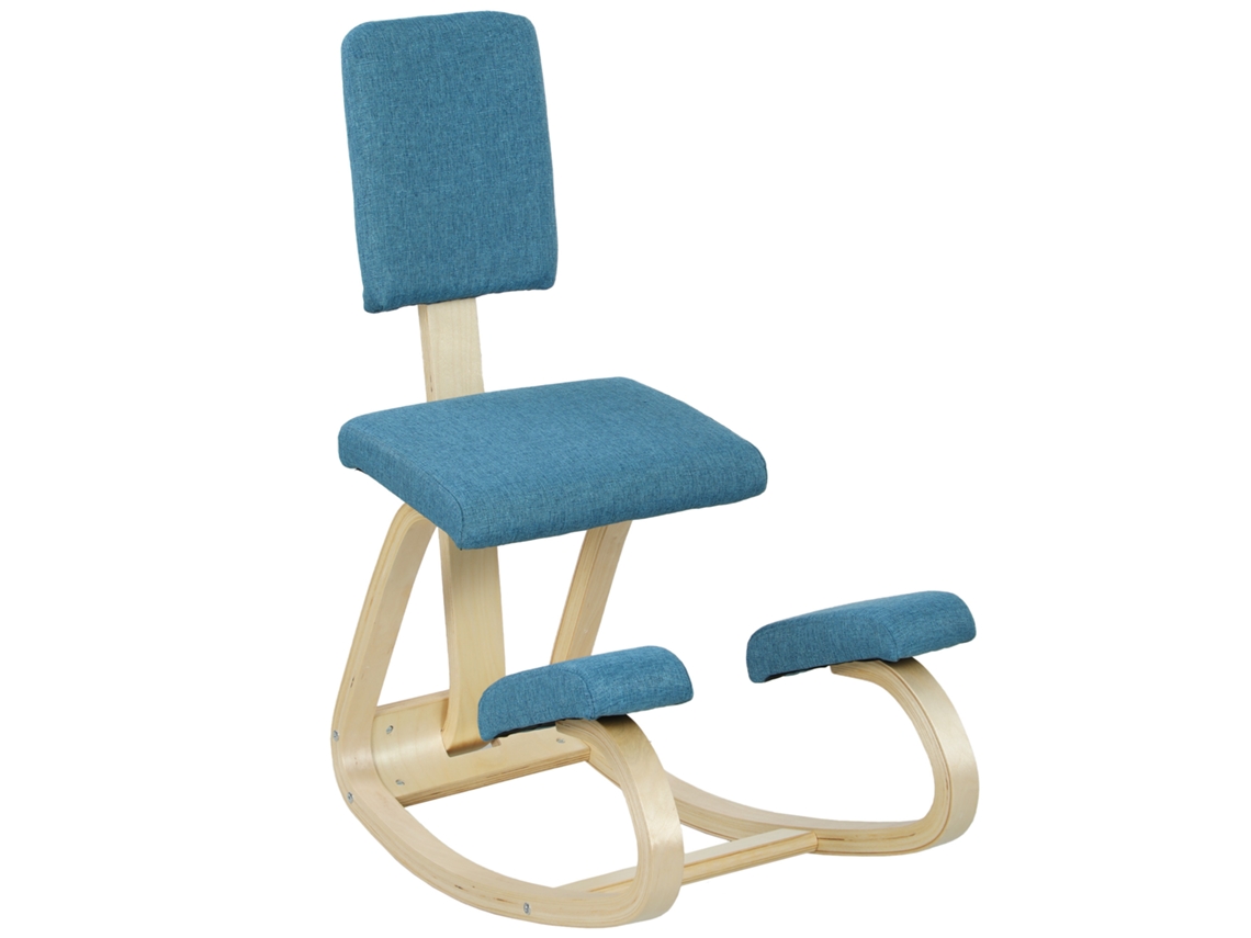 Silla ergonómica de rodillas, azul oscuro