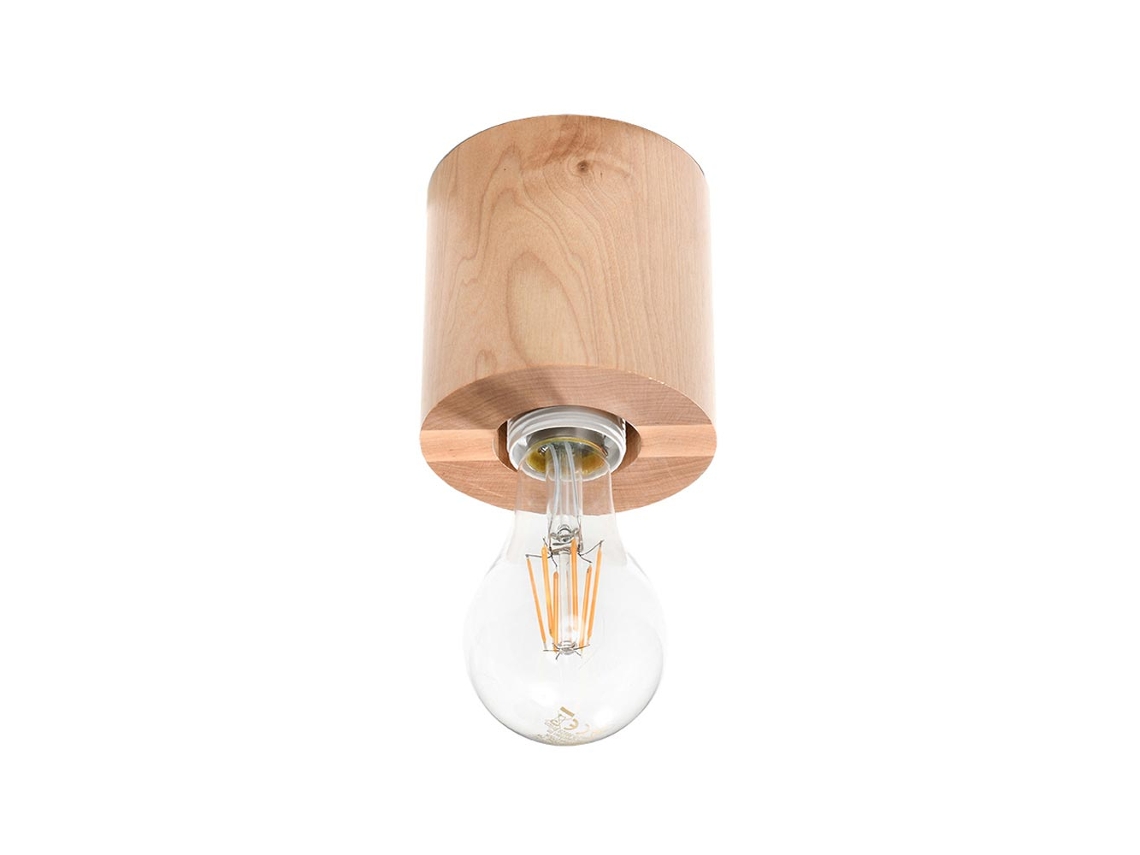 Sollux Sl.0672 Lámpara De Techo Salgado Madera Natural