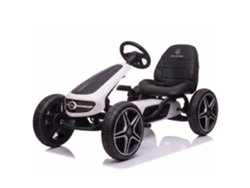 Go Kart A Pedales Infantil - Mercedes - 3 A 7 Años - Blanco