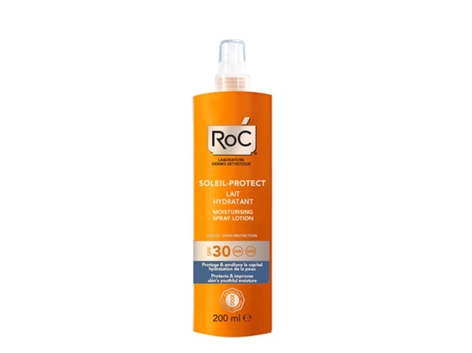 Hidratante en Spray para Cuerpo ROC Soleil Protect FPS30+ (200 ml)
