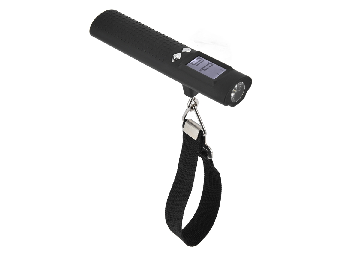 2026-báscula Digital De Equipaje 50kg/110lbs 3en1 Con Linterna, Power Bank Y Pantalla Lcd Para Viajes