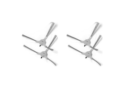 4 unids/lote Robot aspirador Cepillo Lateral para Xrobot X5S repuestos de aspiradora robótica Accesorios