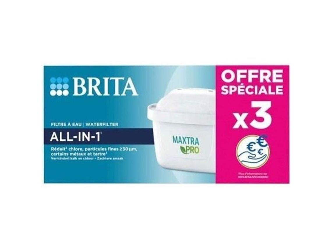 Paquete de 3 cartuchos de filtro de agua Brita Maxtra Pro
