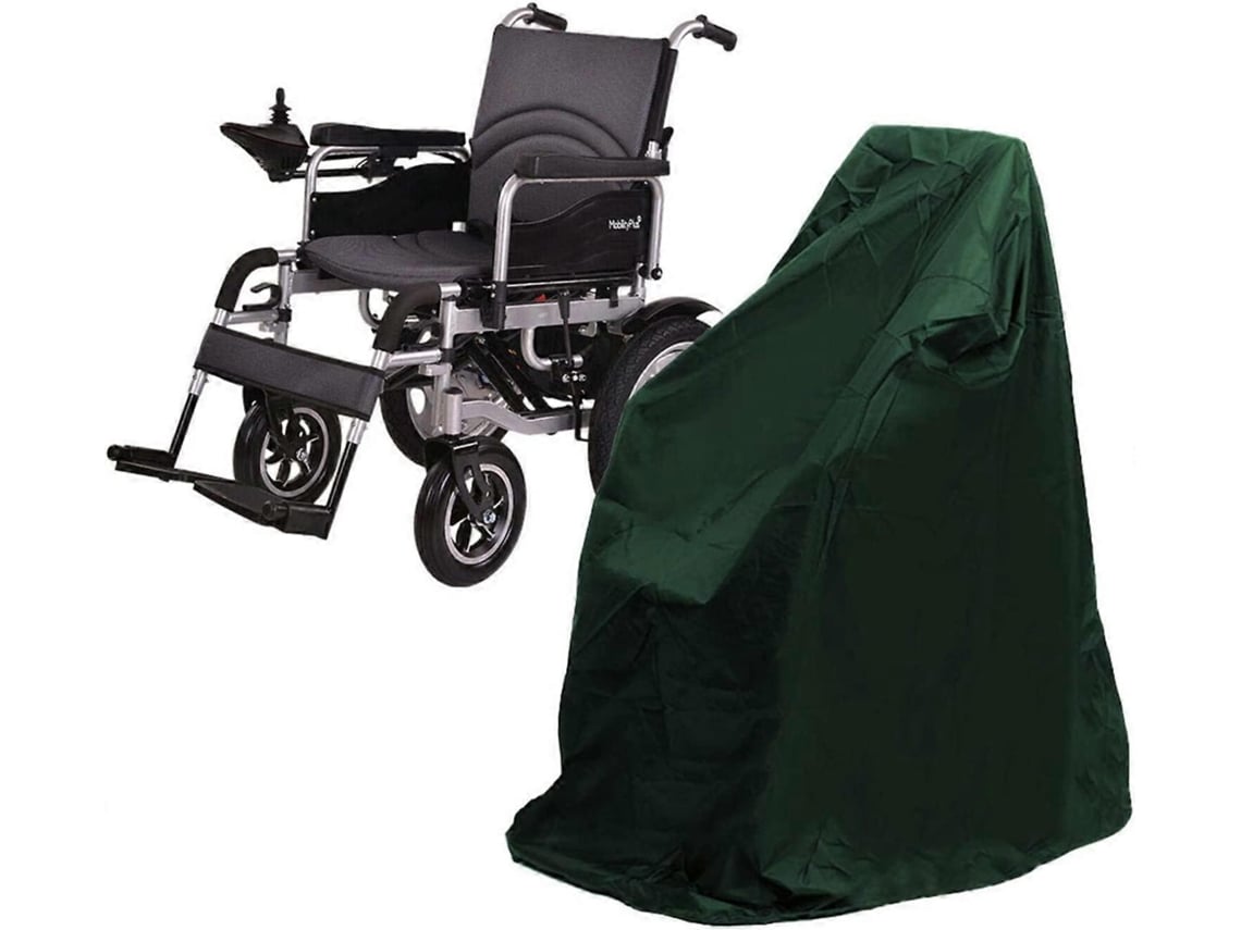 Rebe-funda Impermeable Para Silla De Ruedas Verde 115x75x130cm, Protectora Contra Polvo, Viento Y Lluvia Para Sillas Eléctricas Y Andadores