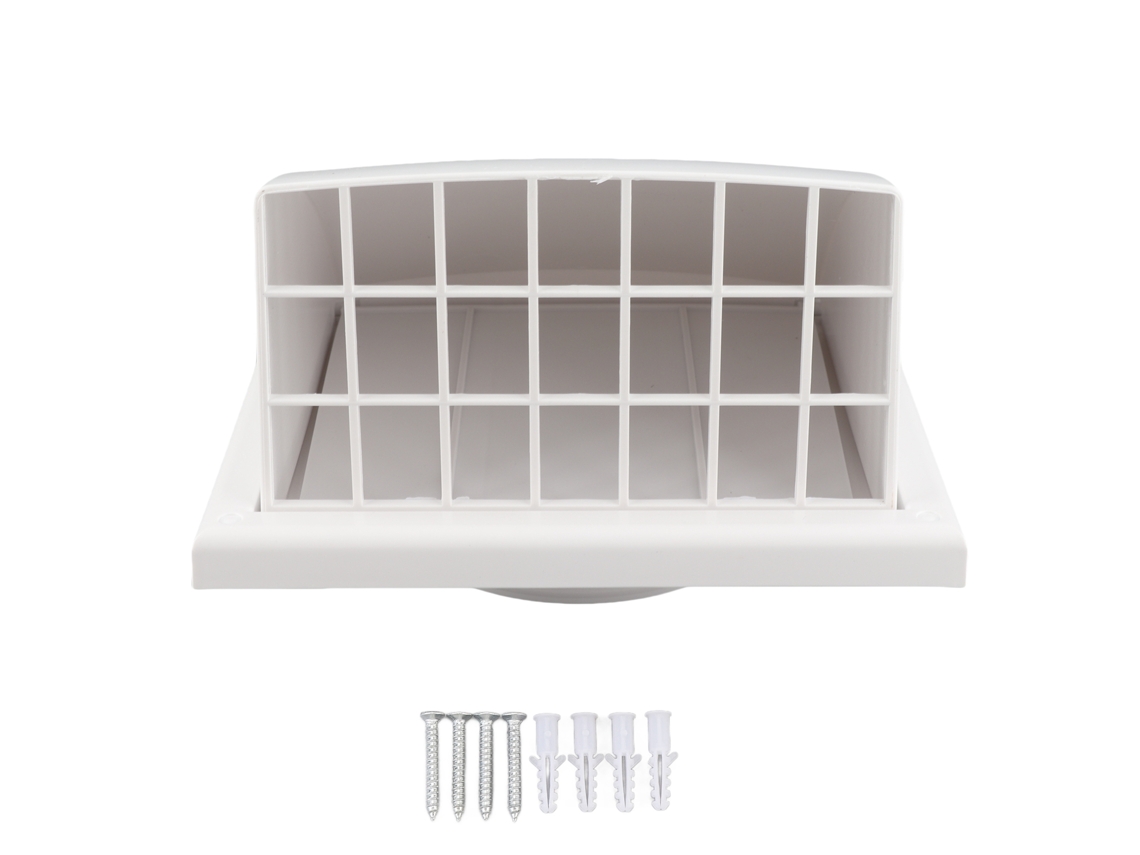 Cubierta Cuadrada De Pvc De 100 Mm Para Ventilador De Extracción Exterior De Pared, Para Ventilación De Cocina Y Baño.